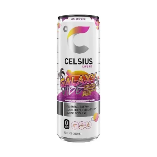 CELSIUS sparkling Galaxy Vibe Sparkling Functional Energy Drink - 12 fl oz Can image {5}
