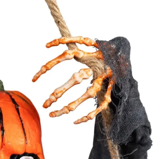 Northlight Animated Swinging Pumpkin Man Halloween Decoration - 30" image {5}