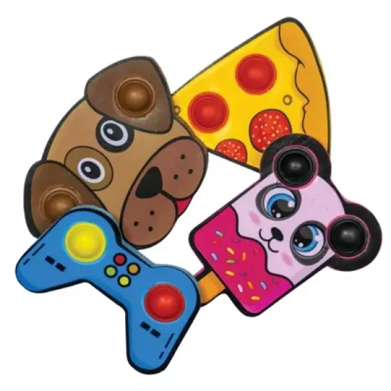 Pop & Erase! Fidget Erasers with Fun Designs (6 Pack) image {3}