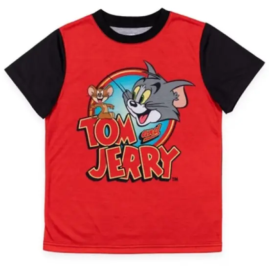 TOM and JERRY Looney Tunes Pajama Shirt and Shorts Sleep Set Little Kid to Big Kid image {2}