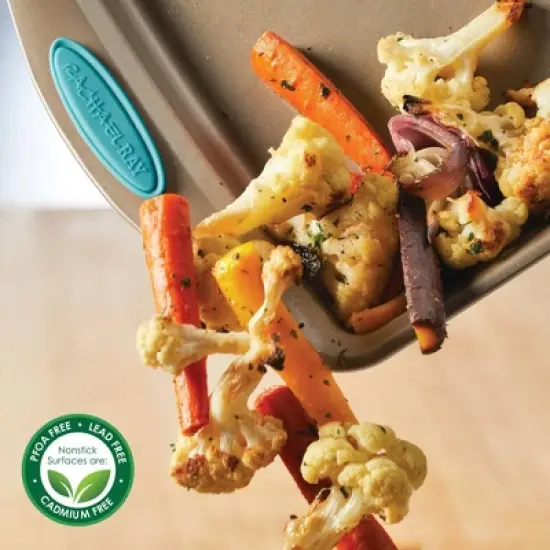 Rachael Ray Cucina Nonstick 11"x17" Cookie Pan Agave Blue: Steel Baking Sheet, Oven-Safe, Dishwasher-Safe image {2}