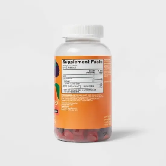 Adult Vitamin D Gummies - Fruit Flavors - 150ct - up&up&trade; image {4}