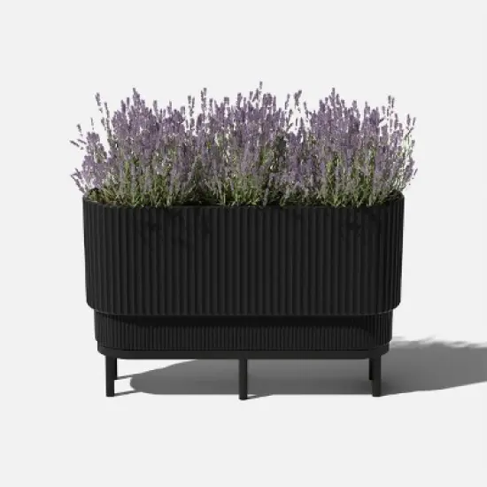 Veradek Demi Series Raised Demi Long Planter with Stand image {5}