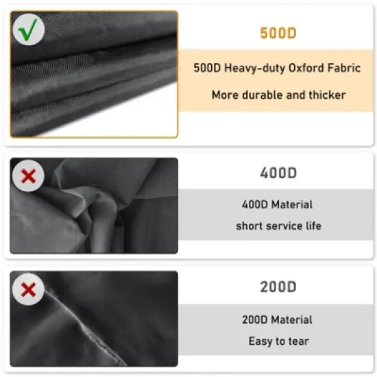 Akefit Gray Outdoor Furniture Cover Set 4-Piece Waterproof Patio Chair Loveseat Table Ottoman Protector image {4}