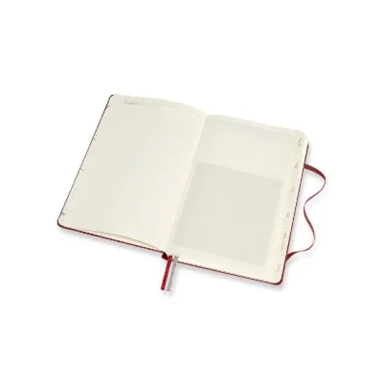 Moleskine Guided Journal 5.12"x8.25" Wine: Undated Hard Cover Notebook, Adult Stationery, 400 Pages, Elastic Closure image {4}