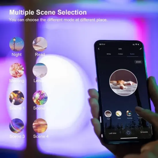 XODO LB4 Smart WIFI A19Dimmable Candelabra Light Bulb, Alexa / Google image {6}