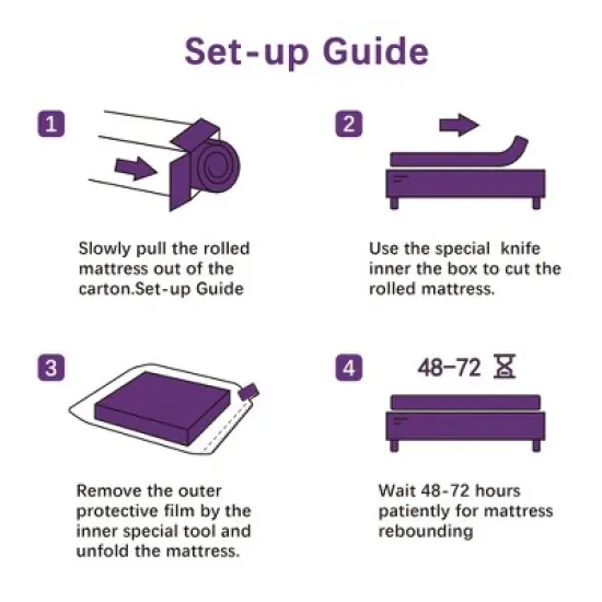 Wuleitex 8 inches Breathable Medium  Memory Foam Mattress image {4}