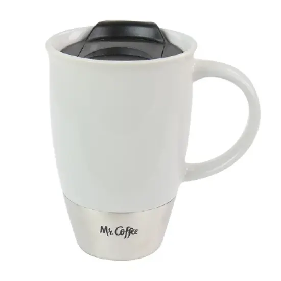 Mr. Coffee14 oz Stoneware Assorted Travel Mugs set of 3 image {2}
