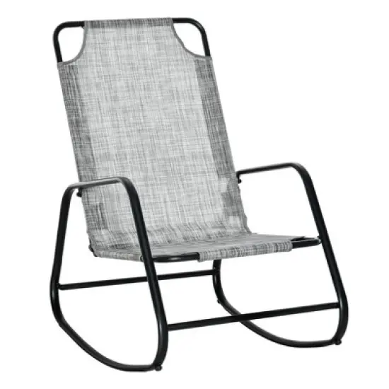 PAGED Outdoor Rocking Chair Beach Chairs for Adults Sling Fabric Rocker for Beach, Picnics, Balcony, Porch image {7}