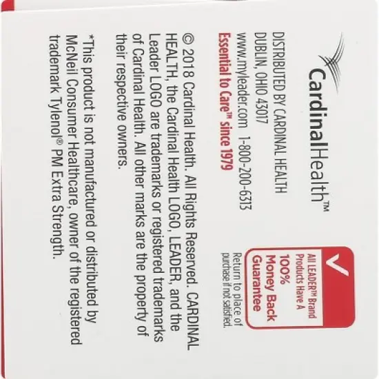 Leader Acetaminophen, PM, Extra Strength, Caplets image {2}