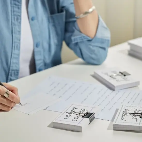 Staples 3" x 5" Line Ruled White Index Cards 100/Pack (50993) TR50993 image {4}