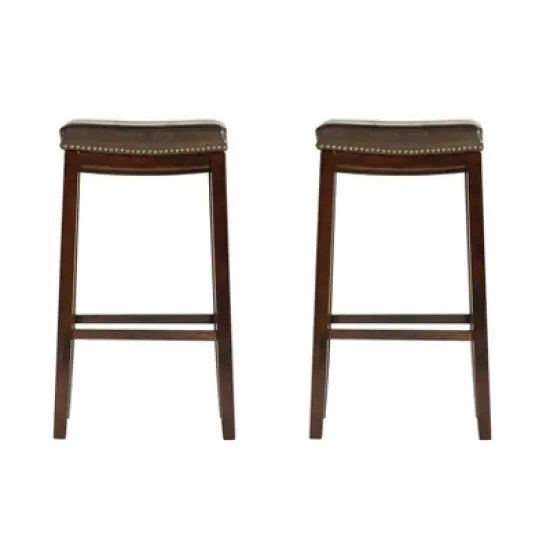 Set of 2 Claridge Barstools - Linon image {2}