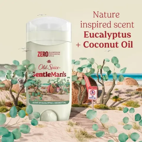 Old Spice Men's Solid Deodorant Eucalyptus with Coconut Oil - Aluminum-Free 3oz image {6}