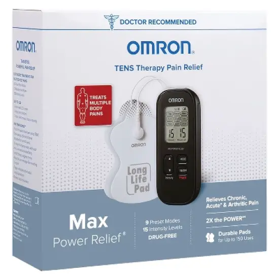 Omron&reg; Max Power Relief&reg; TENS Device in Black image {3}