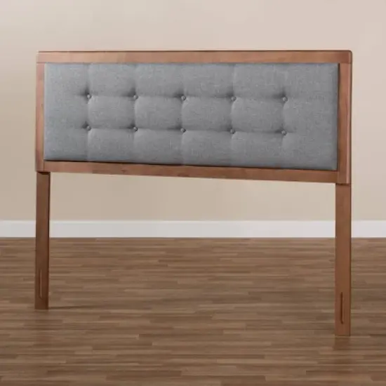 Sarine Walnut Finished Wood Headboard - Baxton Studio image {2}