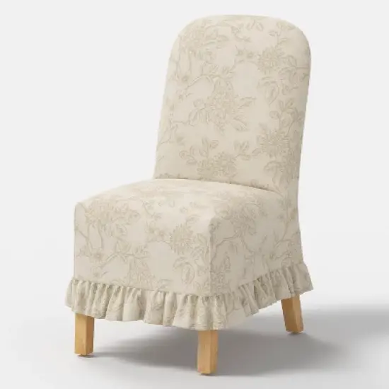Replacement Ruffled Slipcover Only for Rounded Back Dining Chair - Threshold&trade; image {23}