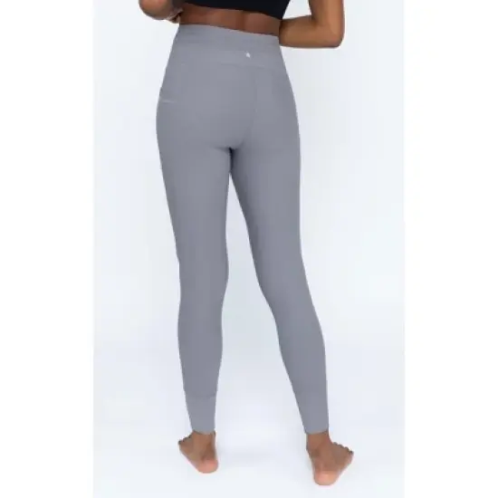 Yogalicious Interlink High Waist Ribbed Jogger with Pockets and Drawstring image {3}