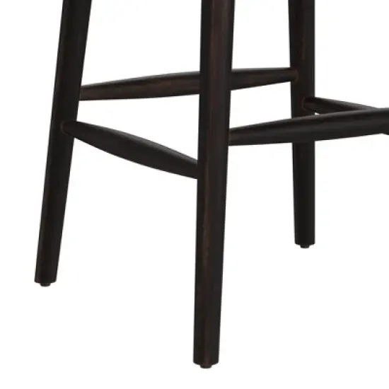 Braddock Spindle Back Memory Return Swivel Counter Height Barstool Rubbed Black - Hillsdale Furniture image {7}
