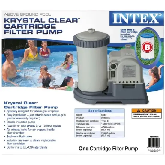 Intex Easy Set Pool Replacement Cartridge Filter Pump image {5}