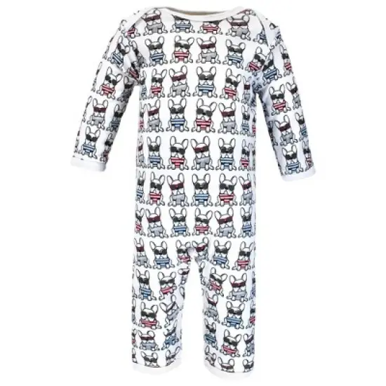 Hudson Baby Infant Boy Cotton Coveralls, French Dog image {3}