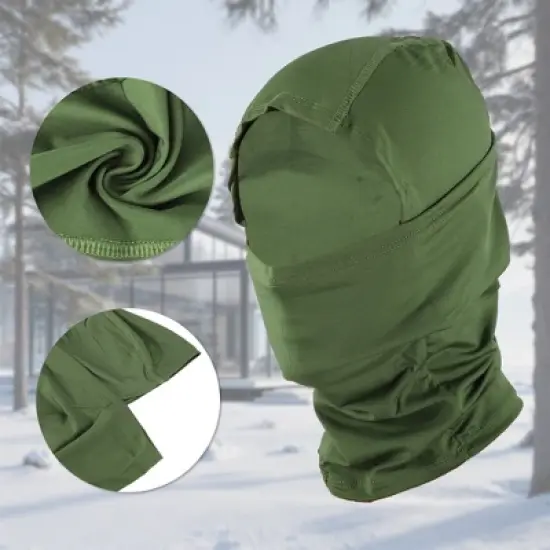 Unique Bargains Quick-drying Ice Silk Solid Balaclava Face Mask 1 Pc image {3}