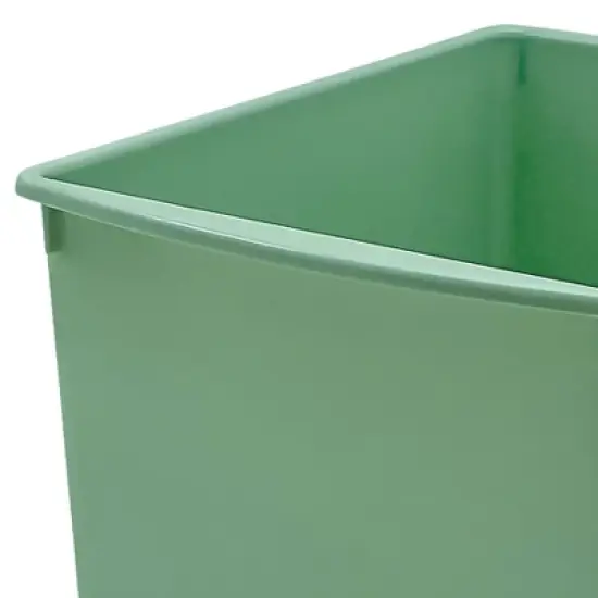 Teacher Created Resources&reg; Plastic Multi-Purpose Bin, Eucalyptus Green, Pack of 3 image {3}