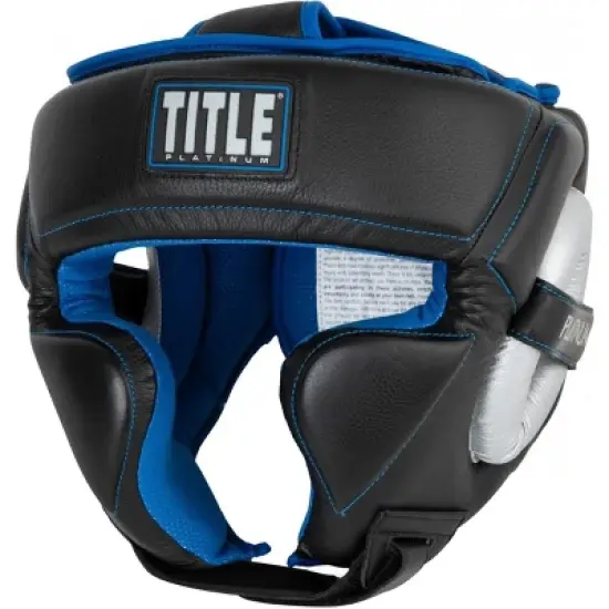 Title Boxing Platinum Perilous Training Headgear - Black/Silver image {2}