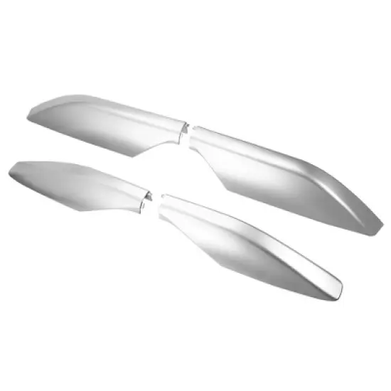 Unique Bargains Car Roof Rack Side Rails End Cover Shell Cap for Toyota Land Cruiser 2010-2022 Plastic Silver Tone 4pcs image {6}