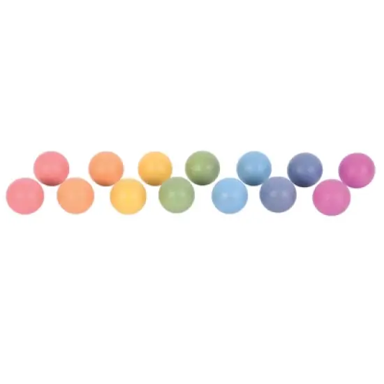 TickiT Rainbow Wooden Balls, Set of 14 image {3}
