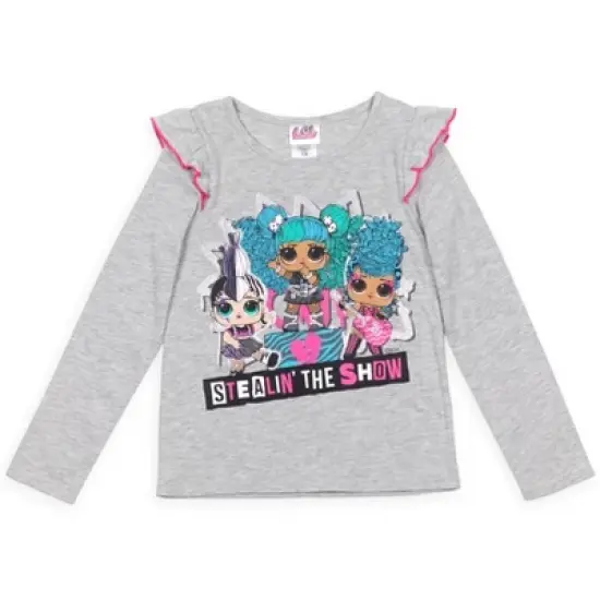 L.O.L. Surprise! Remix Hair Flip 2 Pack Long Sleeve T-Shirt Black/Grey  image {2}