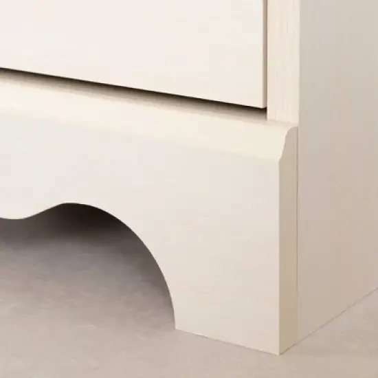 Lyara 1 Drawer Nightstand White Wash - South Shore image {9}