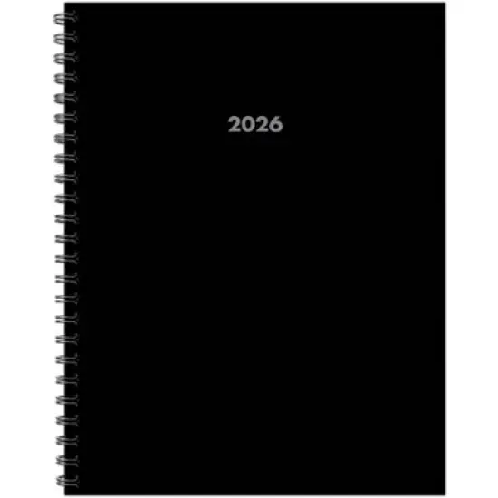 Willow Creek Press 8.5"x11" 2026 Basic Weekly/Monthly Softcover Planner Black image {5}