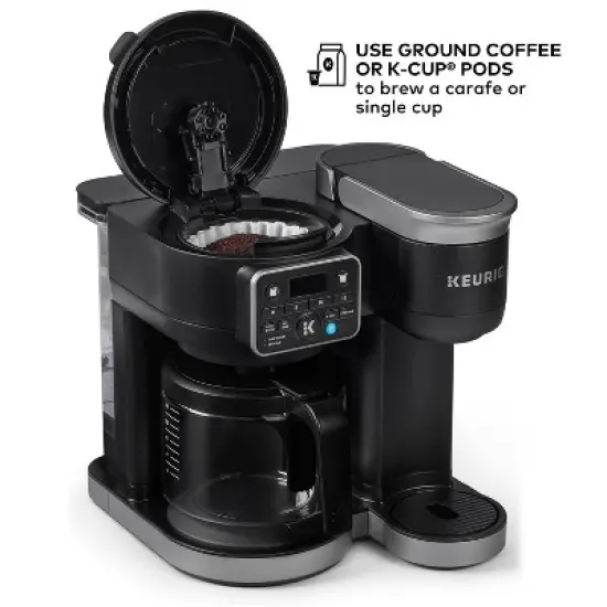 Keurig K-Duo Hot & Iced Single-Serve & Carafe Coffee Maker Black: Electric Drip Coffee Pot, 72 oz Capacity image {5}