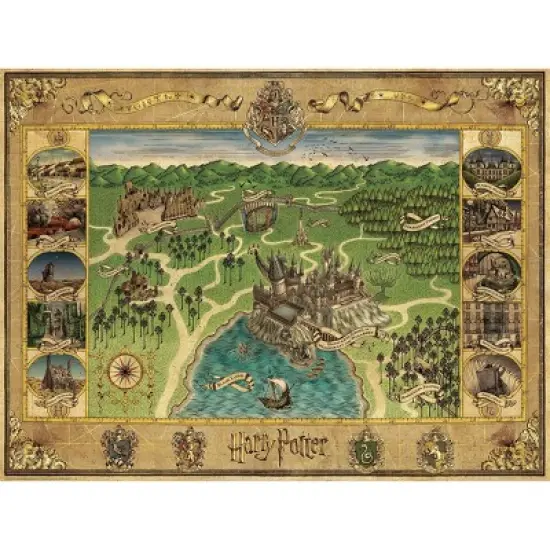 Ravensburger Hogwarts Map Jigsaw Puzzle - 1500pc image {2}