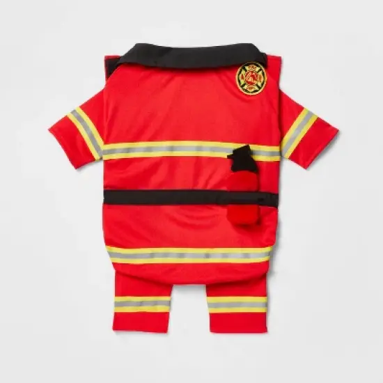 Halloween Full Body Firefighter Cat and Dog Costume - Hyde & EEK! Boutique&trade; image {1}