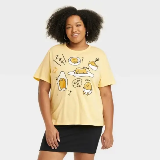 Women's Gudetama Short Sleeve Graphic T-Shirt - Yellow image {4}