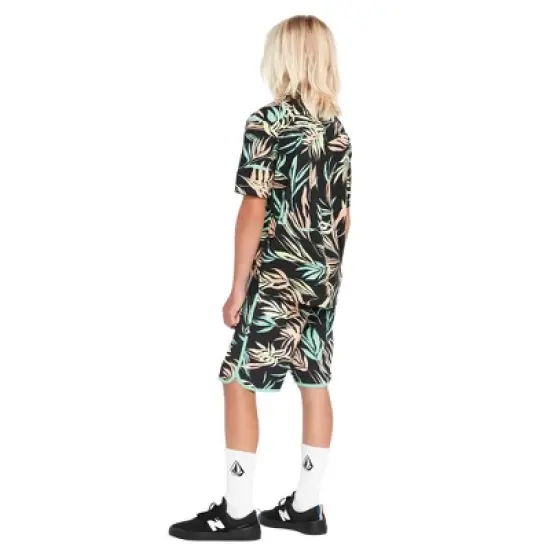 Volcom Boys Bleeding Leaf Mod Tech Boardshort Trunks image {3}