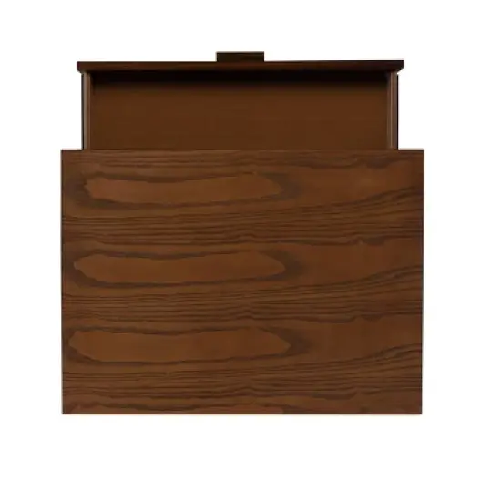Reid 1 Drawer Nightstand Walnut - Linon image {6}
