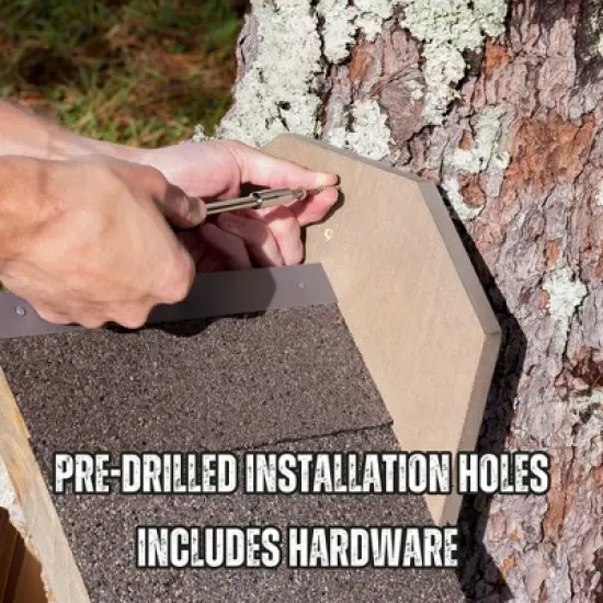 Uncle Dunkels Premium Pine Wood Duck House; Rustic Handmade Duck Nesting Box image {5}