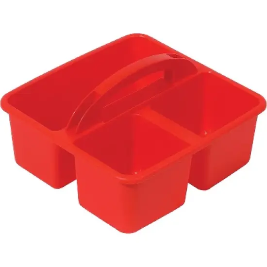 Deflect-O Polypropylene Kids' Storage Caddy 5.34" x 9.37" x 9.32" Red (39505RED) image {5}