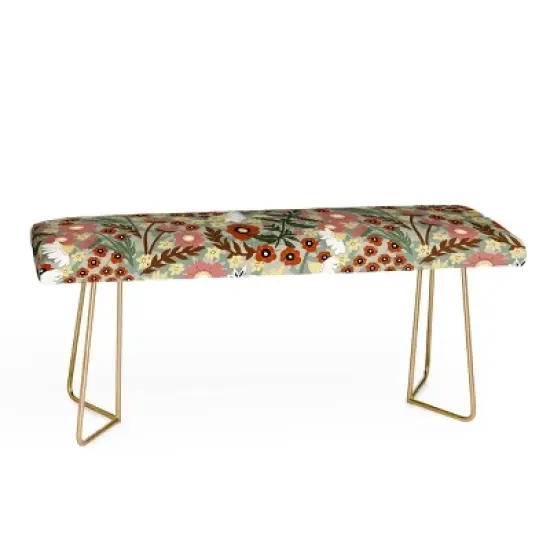 Marta Barragan Camarasa The Leafy Garden Bench - Deny Designs image {5}