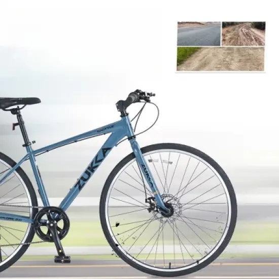 DSVIMOY Bicycles, 27.5 Inch Road Bike for Women and Men, 7 Speed Road Bike, Blue, 64.57"*25.19"*37.79" image {4}