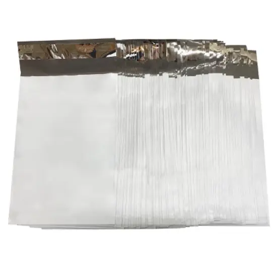 UOFFICE 100 Poly Mailers Bags 6 x 9" - #0 White Self-Seal Envelopes image {3}