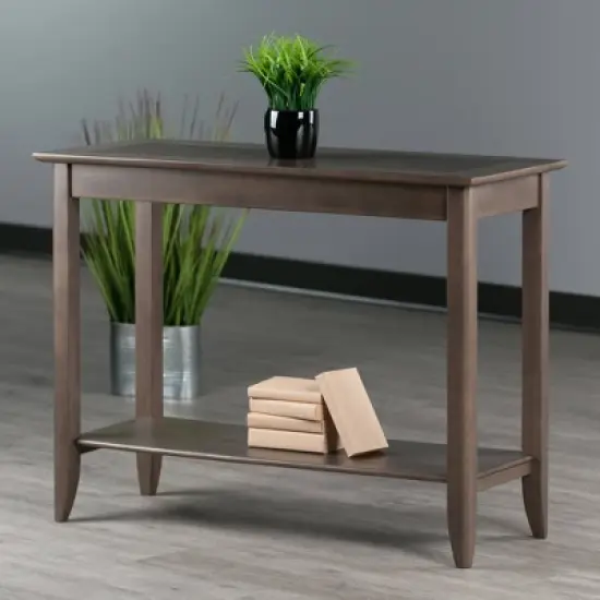 Santino Console Hall Table Oyster Gray - Winsome image {6}