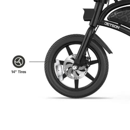 Jetson 14" Bolt Up Step Over Electric Bike - Black image {18}