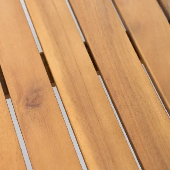 4pcs Outdoor Seating Group, Patio Conversation Chat Set With Removable Cushions, Wood Tabletop -ModernLuxe image {5}