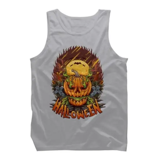 Men's Design By Humans halloween By arjanaproject Tank Top image {8}