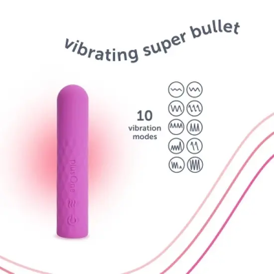 plusOne Vibrating Super Bullet with Warming Heat Setting image {7}