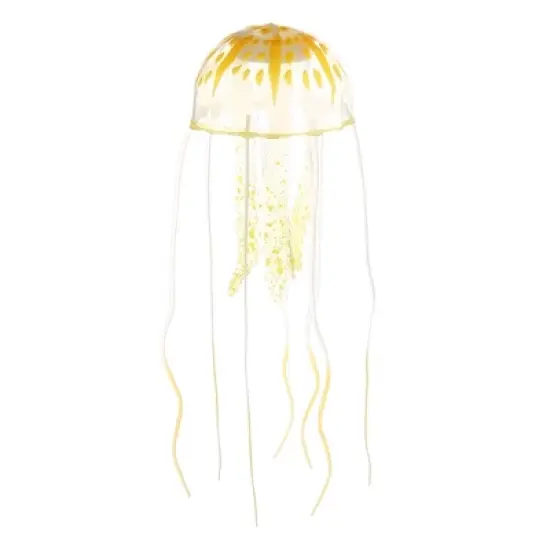 Unique Bargains w/ Suction Cup Aquarium Jellyfish Glow Decoration 2.3"x5.9" image {9}