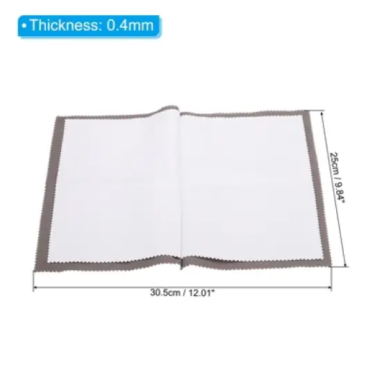 Unique Bargains Reusable Double-Sided Cotton Jewelry Cleaning Cloth 3 Pcs image {1}